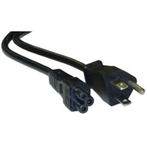 Cable Wholesale Notebook-Laptop Power Cord NEMA 5-15P to C5 3 Pin UL CSA rated 6 foot 10W1-15206 - main